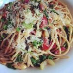 Garlicky Pasta with Swiss Chard and Beans
