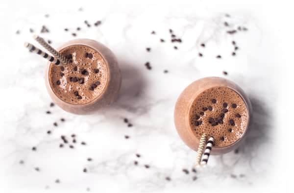 Chocolate Espresso Protein Smoothie - rich and creamy breakfast or dessert recipe