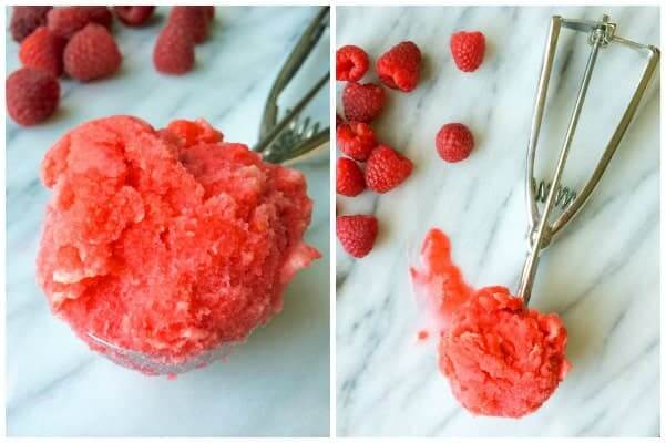 Raspberry Ginger Sorbet by The Lemon Bowl