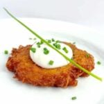 Potato Latkes with Creamy Horseradish Sauce - The Lemon Bowl