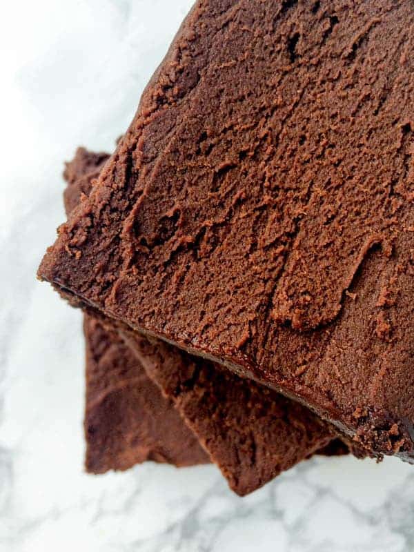 Gluten Free Brownies with Fudge Coffee Frosting - The Lemon Bowl