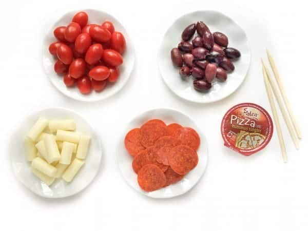 Pizza Skewers Ingredients - The Lemon Bowl