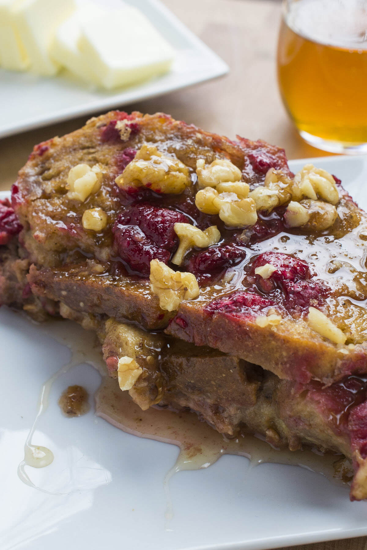 Apple Raspberry French Toast