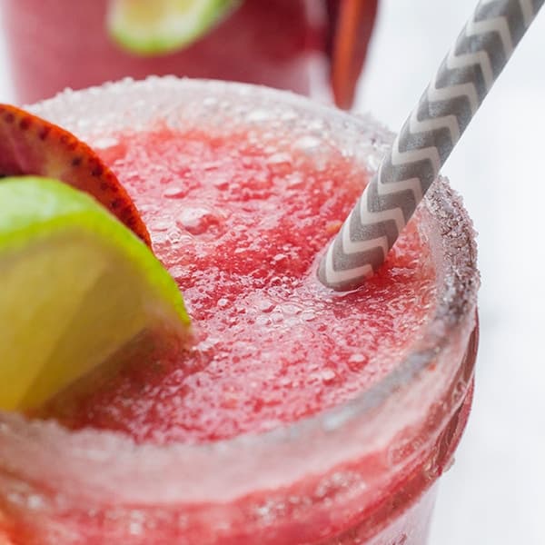 Blood Orange Frozen Margaritas - a fast cocktail recipe