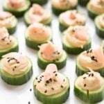 Hummus Cucumber Bites - a healthy appetizer recipe