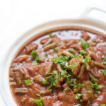 Slow Cooker Lebanese Green Beans and Beef