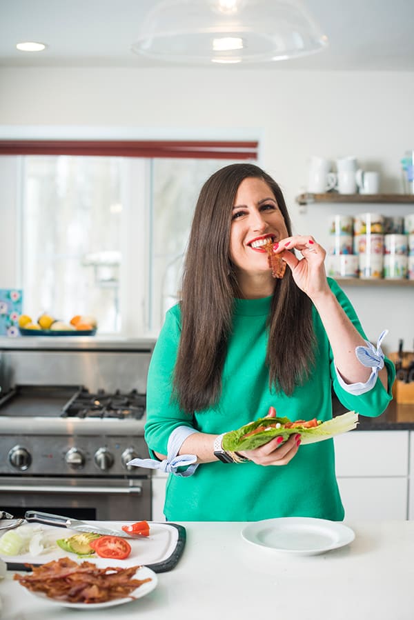 bacon in a lettuce wrap