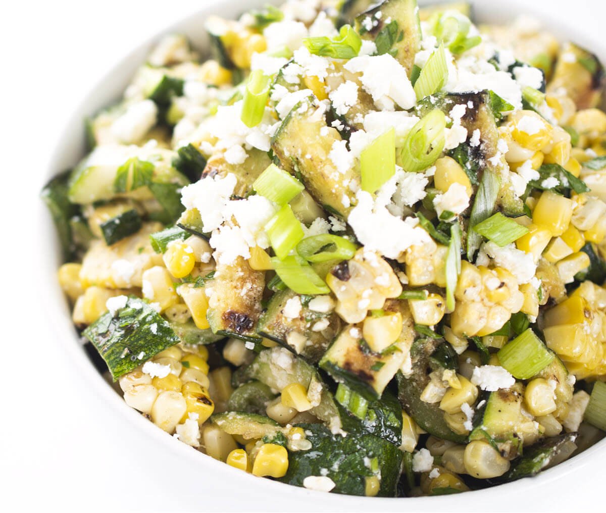 Grilled Corn and Zucchini Salad 