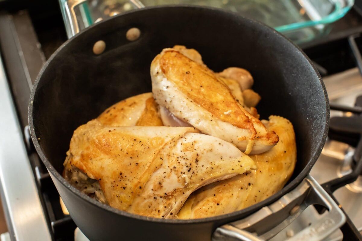 Chicken Adobo in a pot