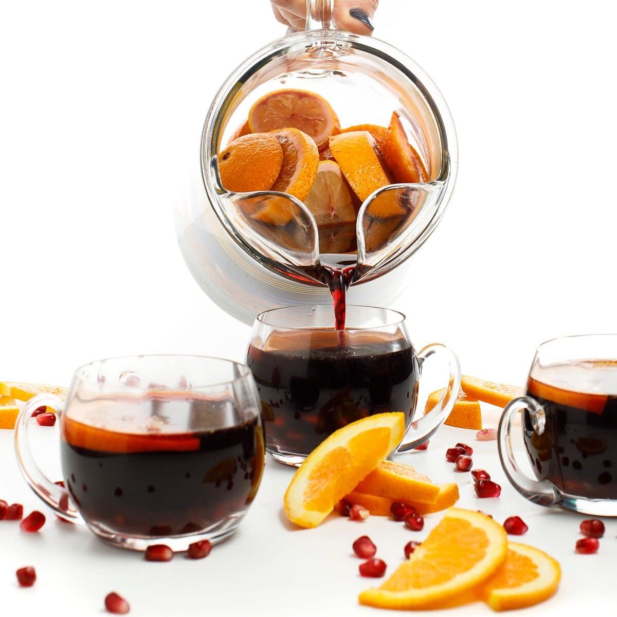 Pomegranate Sangria with Winter Citrus