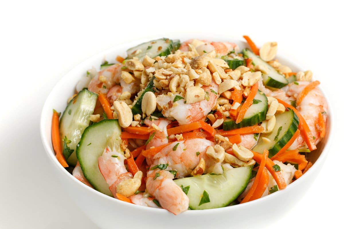 Finished Vietnamese Shrimp Salad