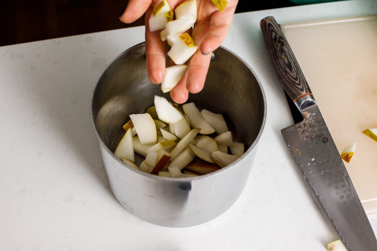 Pear Simple Syrup Ingredients