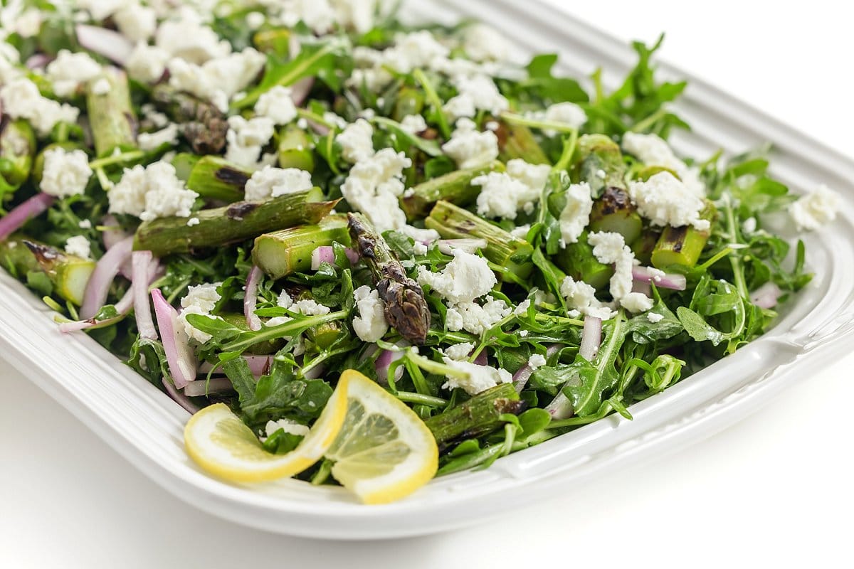 Grilled Asparagus and Arugula Salad