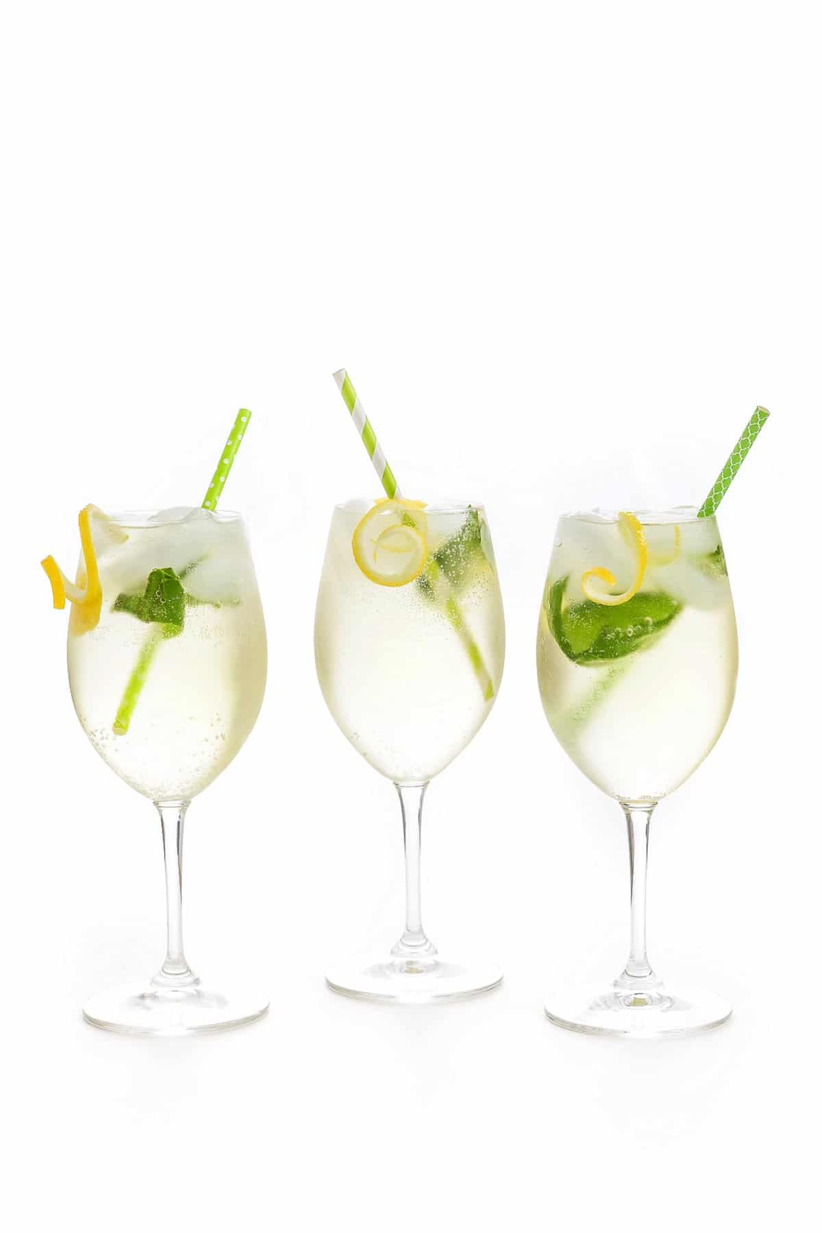 Lemon Basil White Wine Spritzer