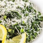 close up of kale salad