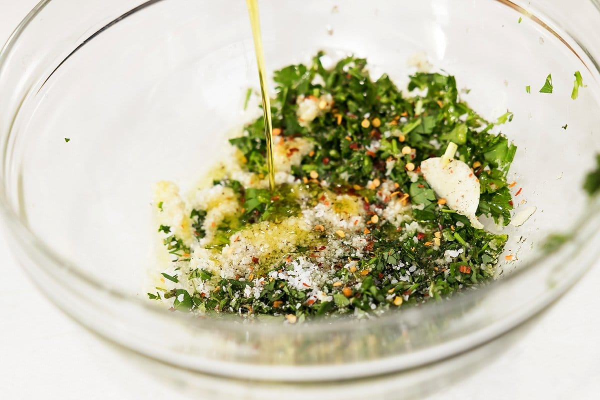 olive oil mixture for baked salmon