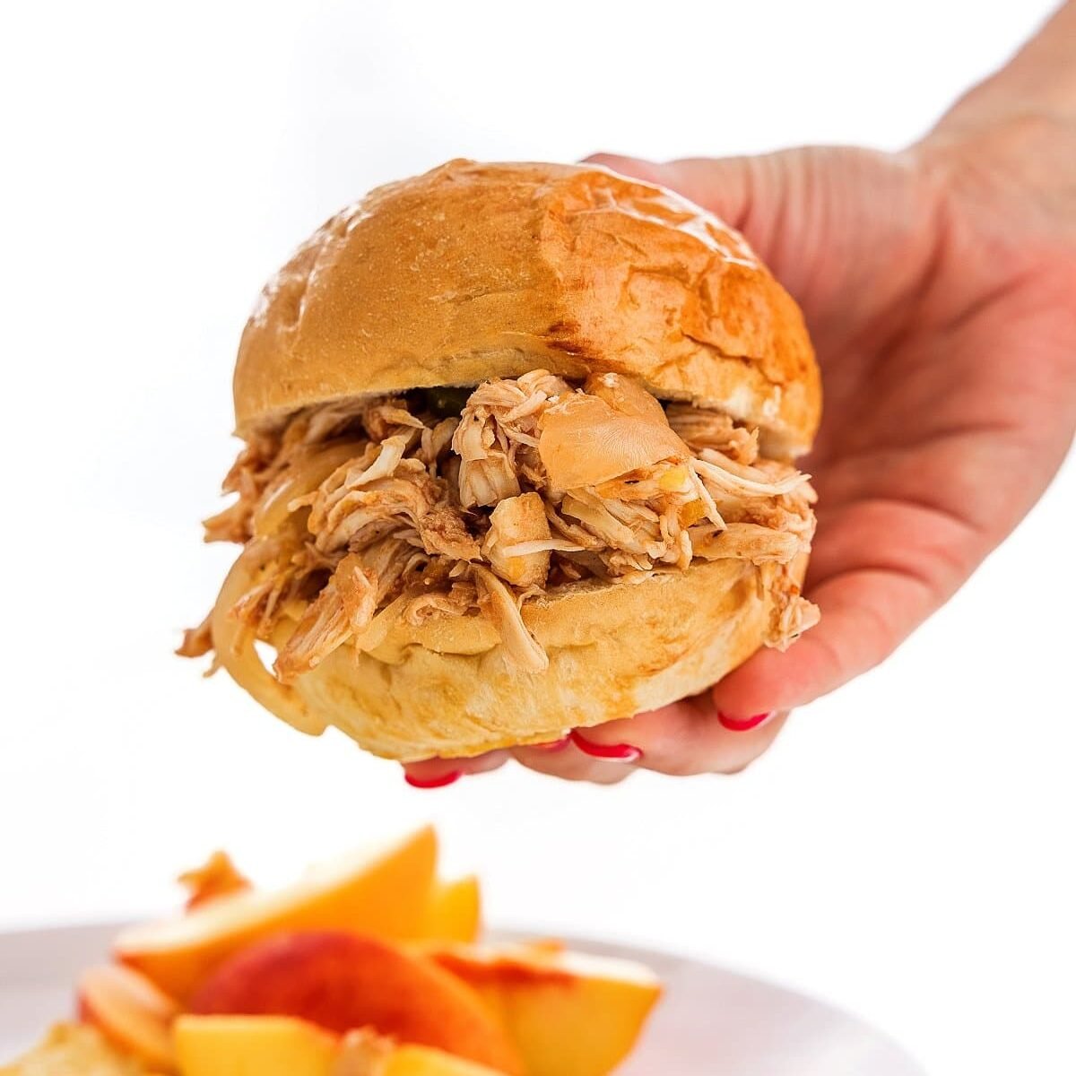 Slow cooker BBQ pulled chicken