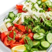 platter of tomato salad