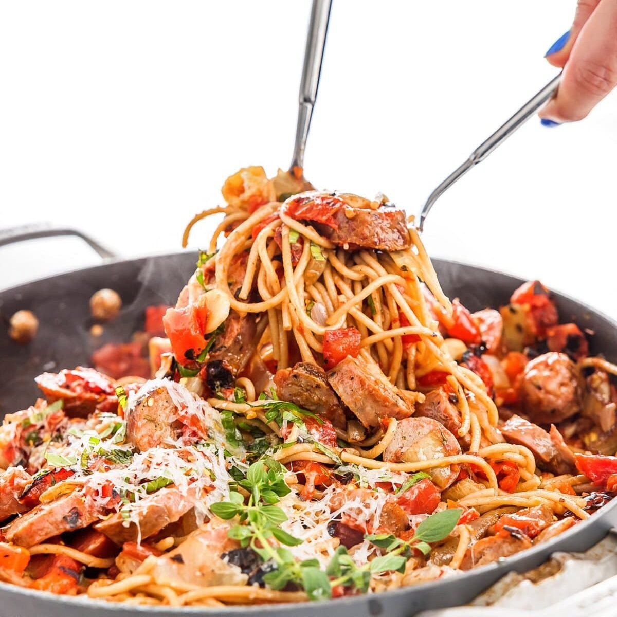 sausage and peppers pasta