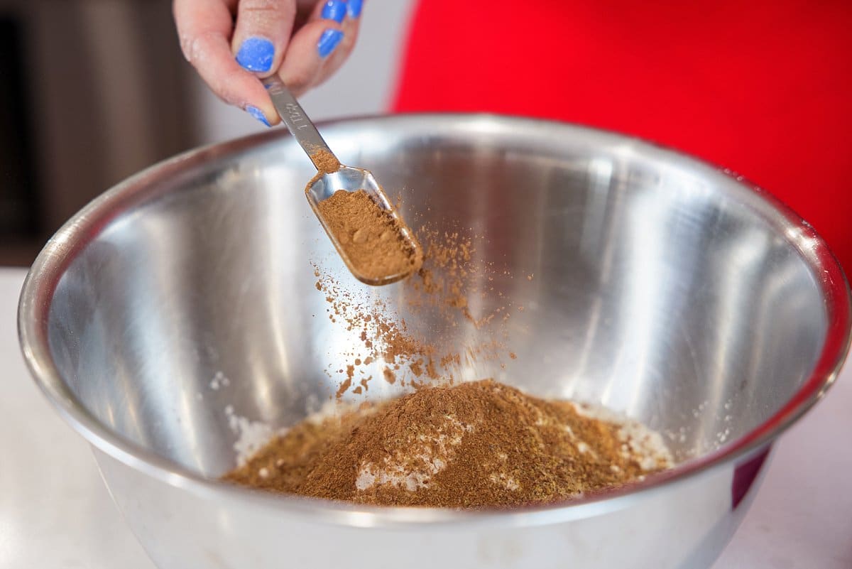 Adding pumpkin pie spice