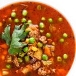 Lamb vegetable soup