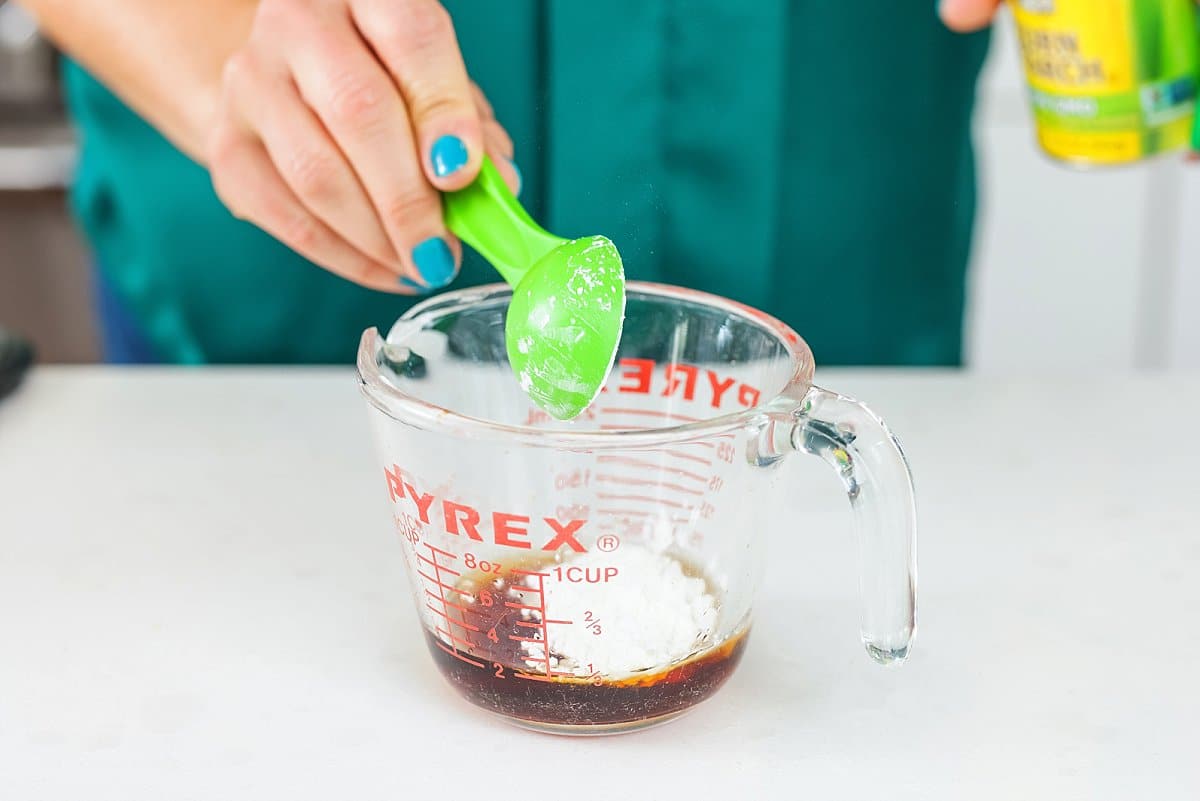 ingredients added to a pyrex