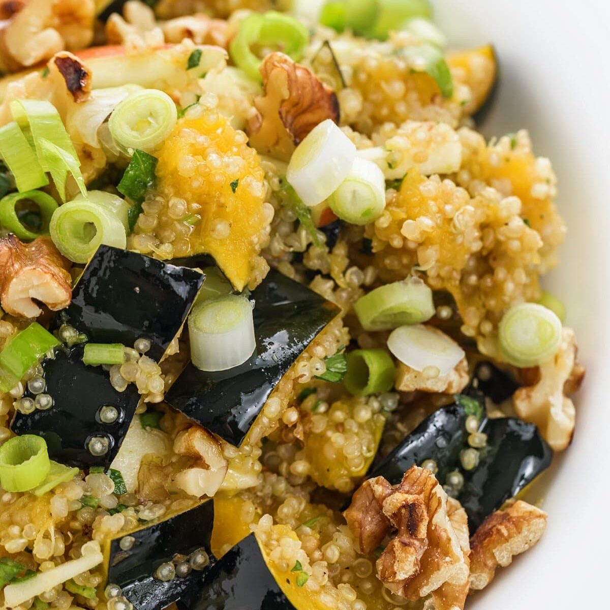 Quinoa Salad with Acorn Squash and Apples