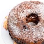 Jewish apple cake closeup