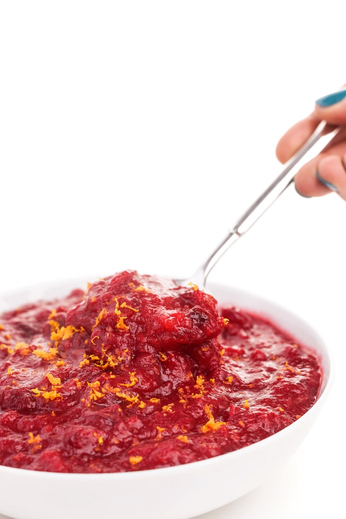 cranberry sauce in a bowl