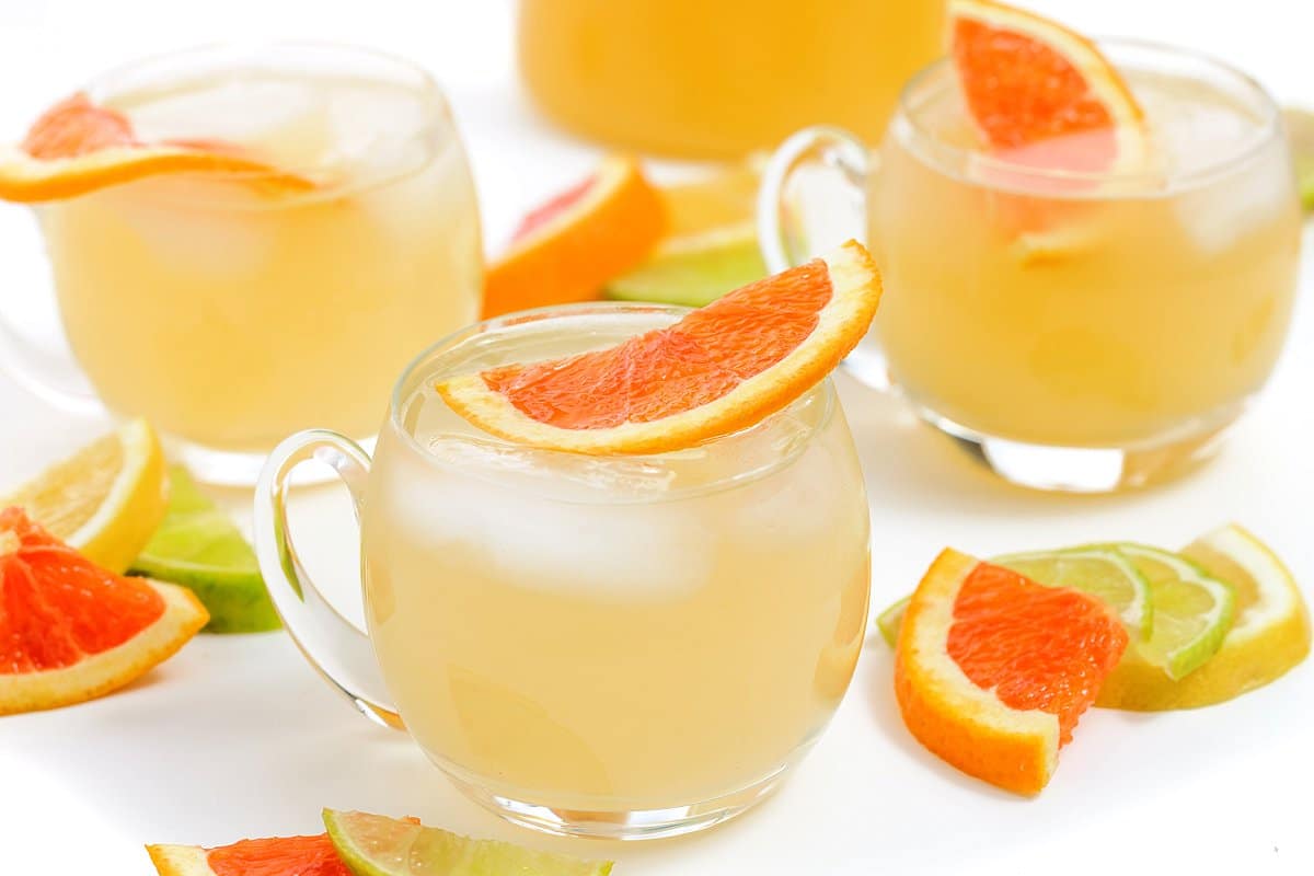 White wine ginger beer sangria.