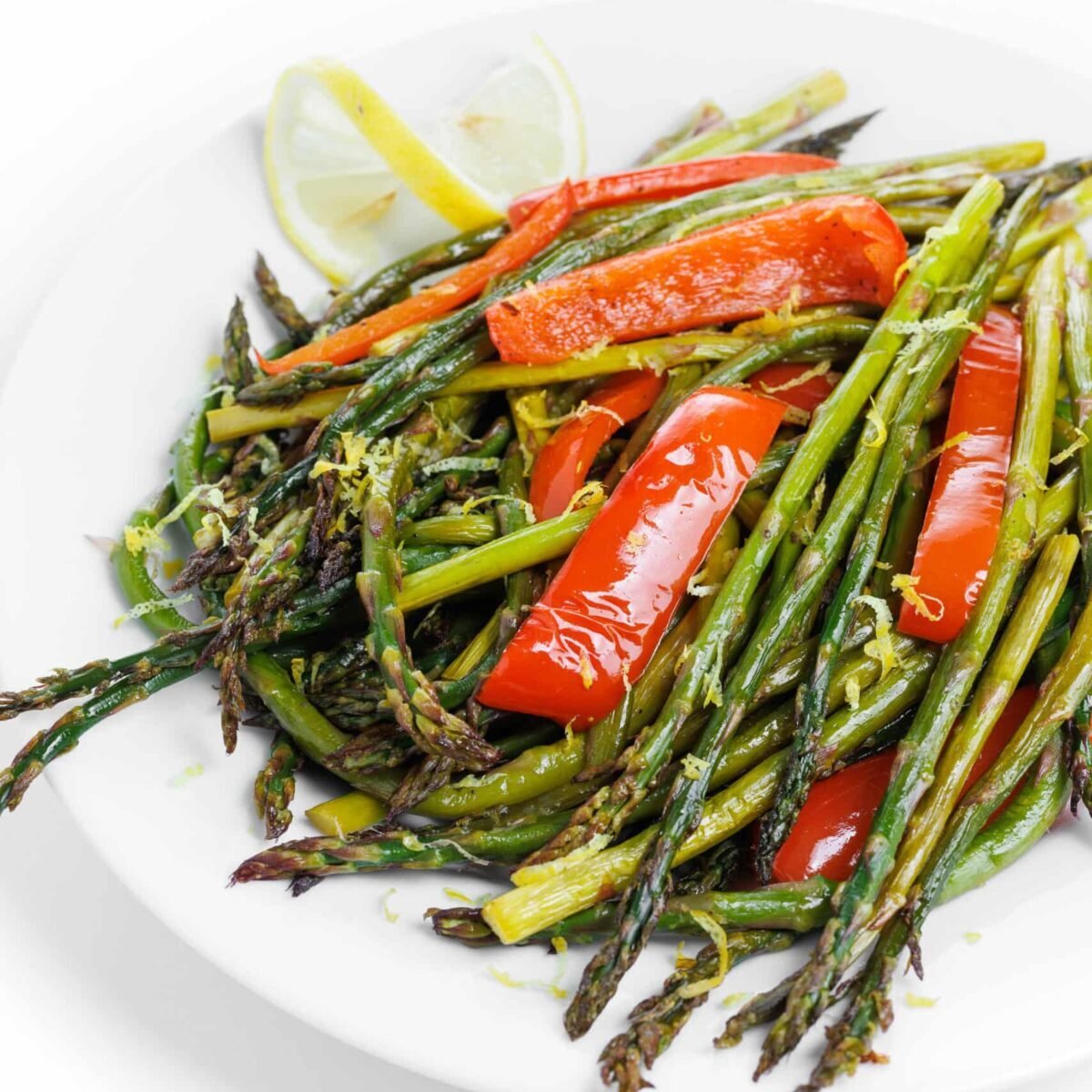 Roasted Asparagus and Red Peppers
