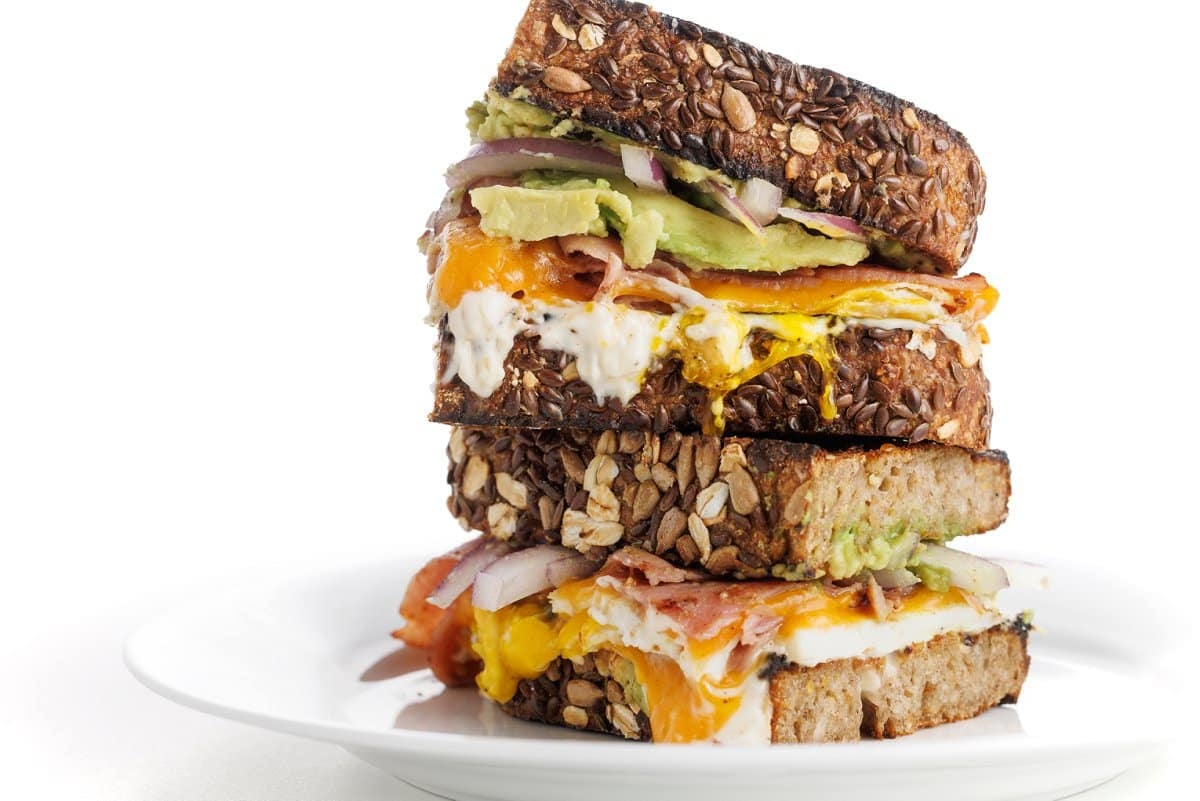 Avocado egg sandwich.