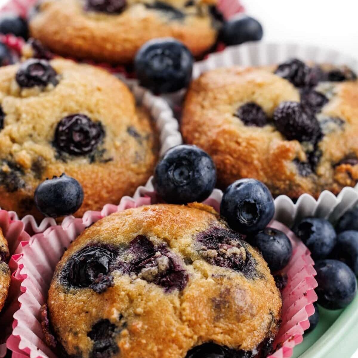 Almond Flour Berry Muffins