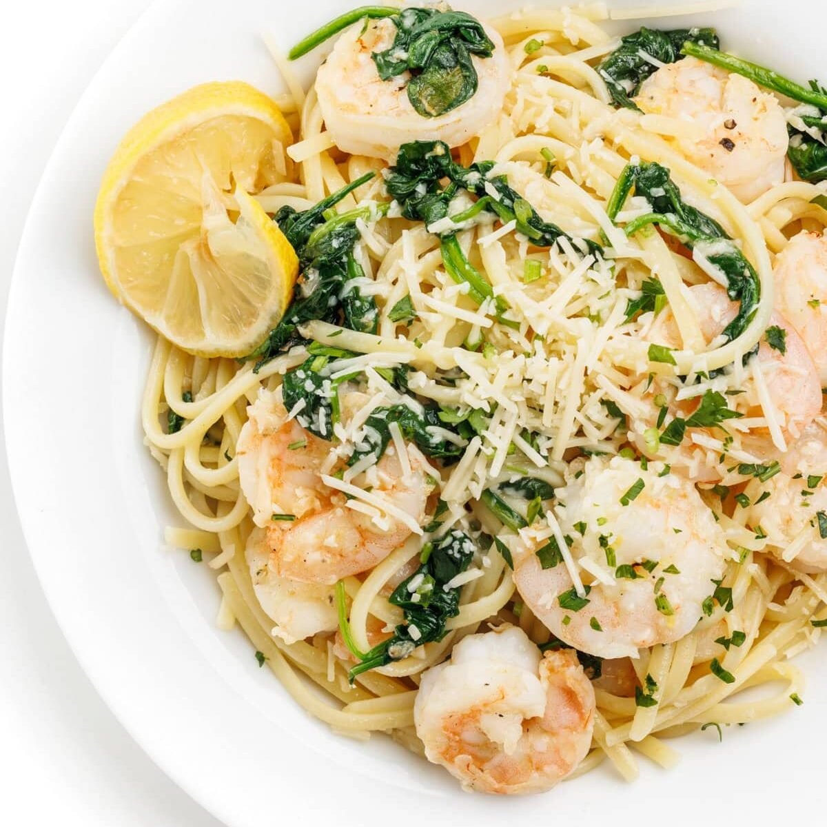 Lemon Shrimp Pasta with Arugula