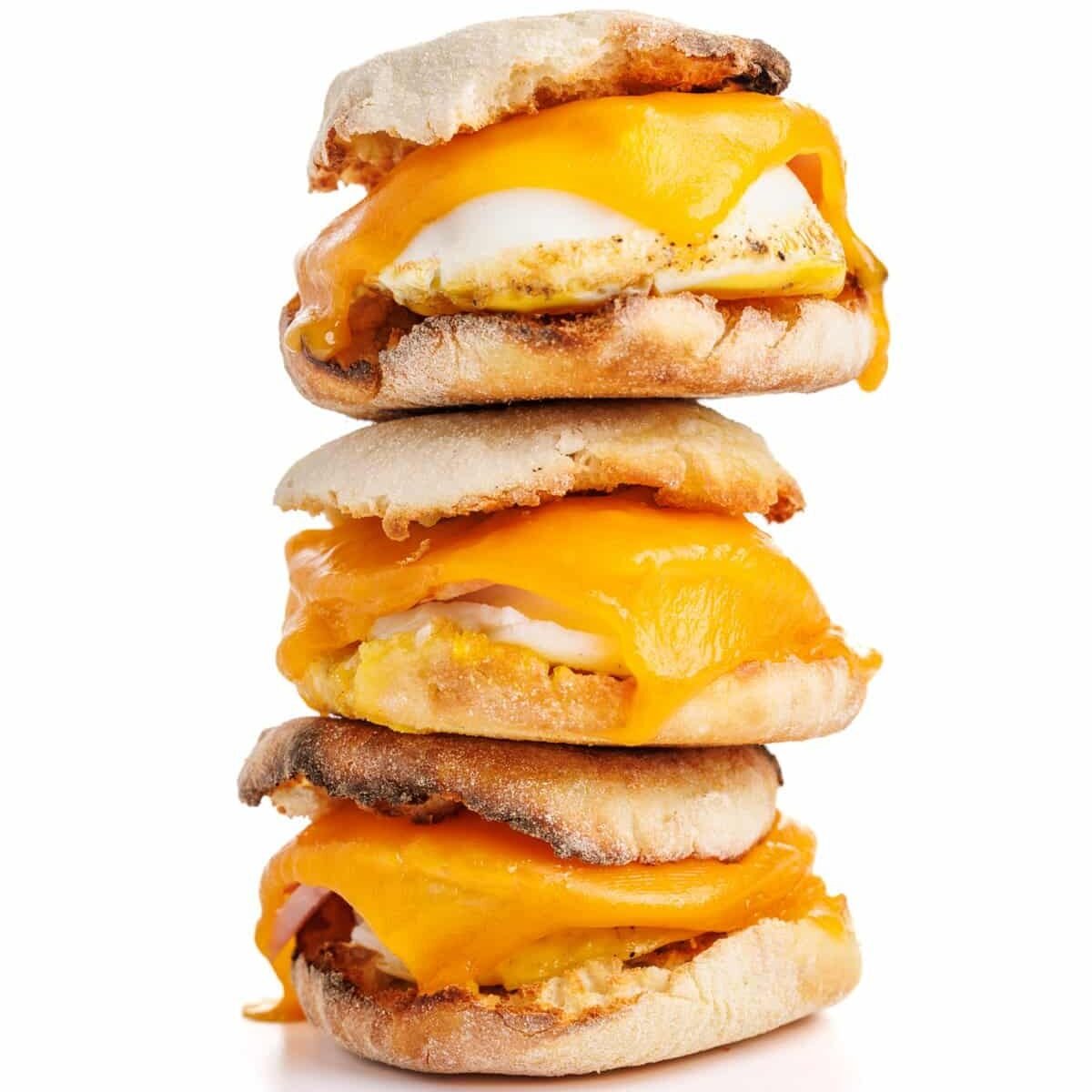 Egg, Ham, and Cheese Breakfast Sandwiches