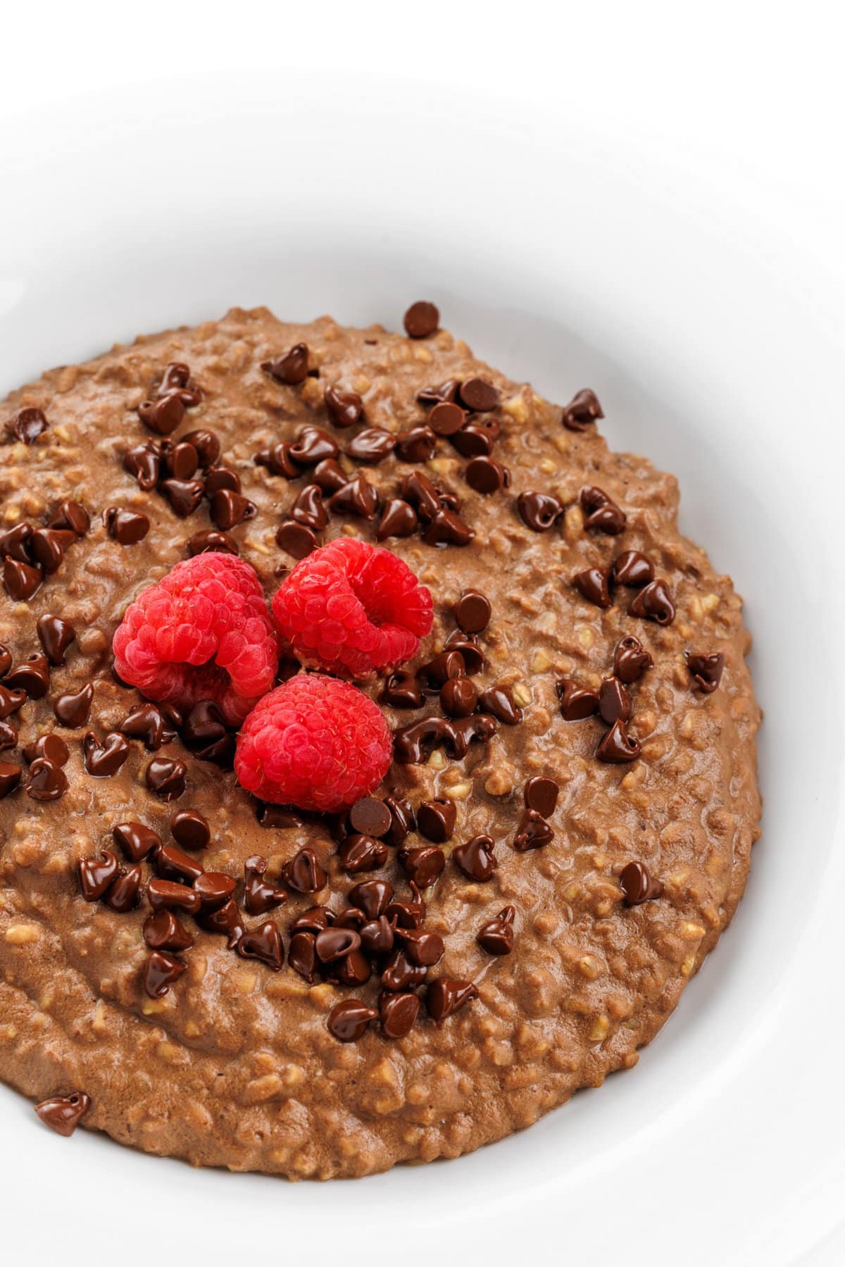 High protein chocolate steel cut oats.