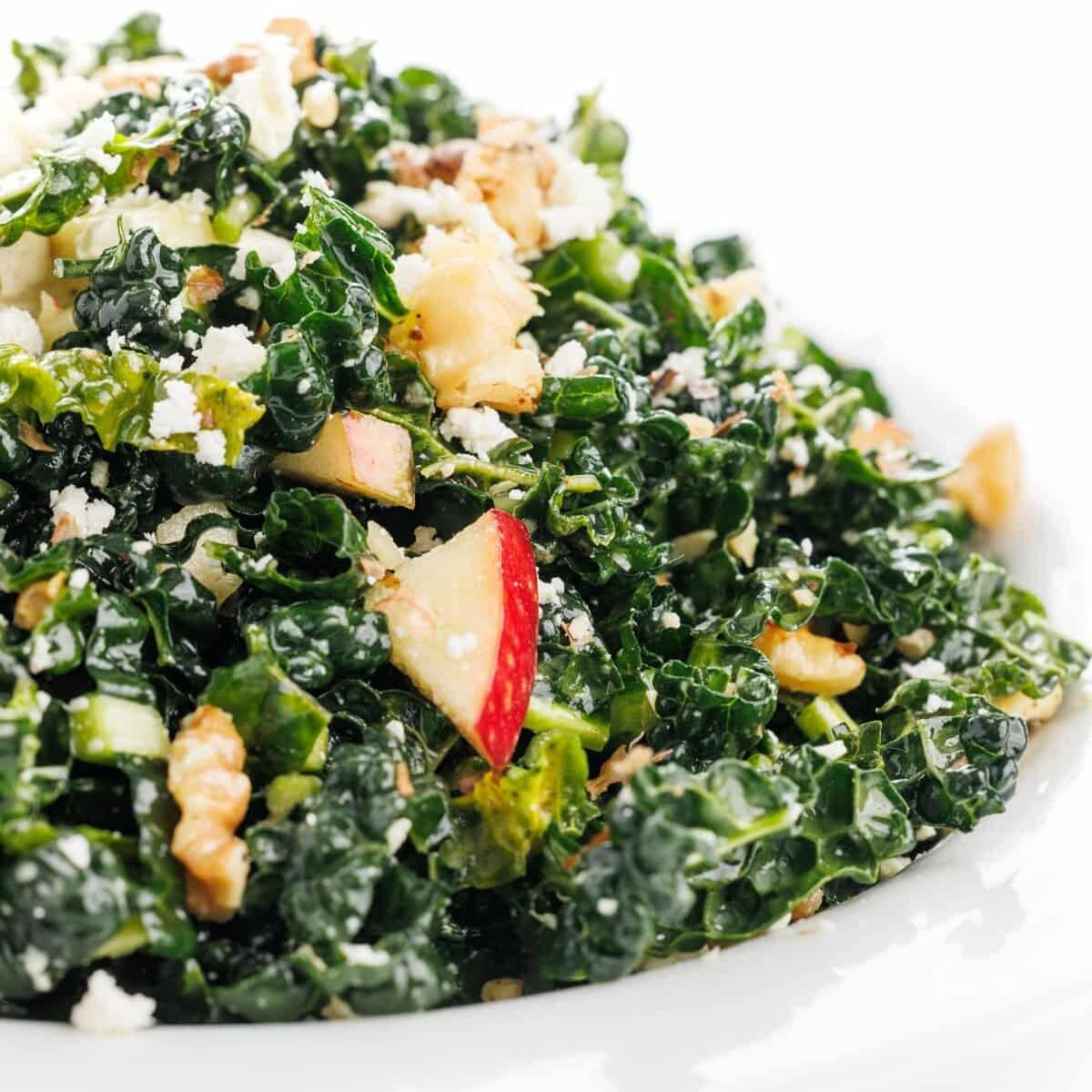 Kale Salad with Apples and Walnuts