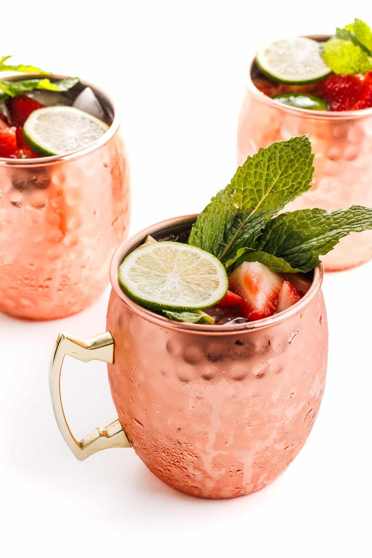 Strawberry Moscow Mule Cocktail