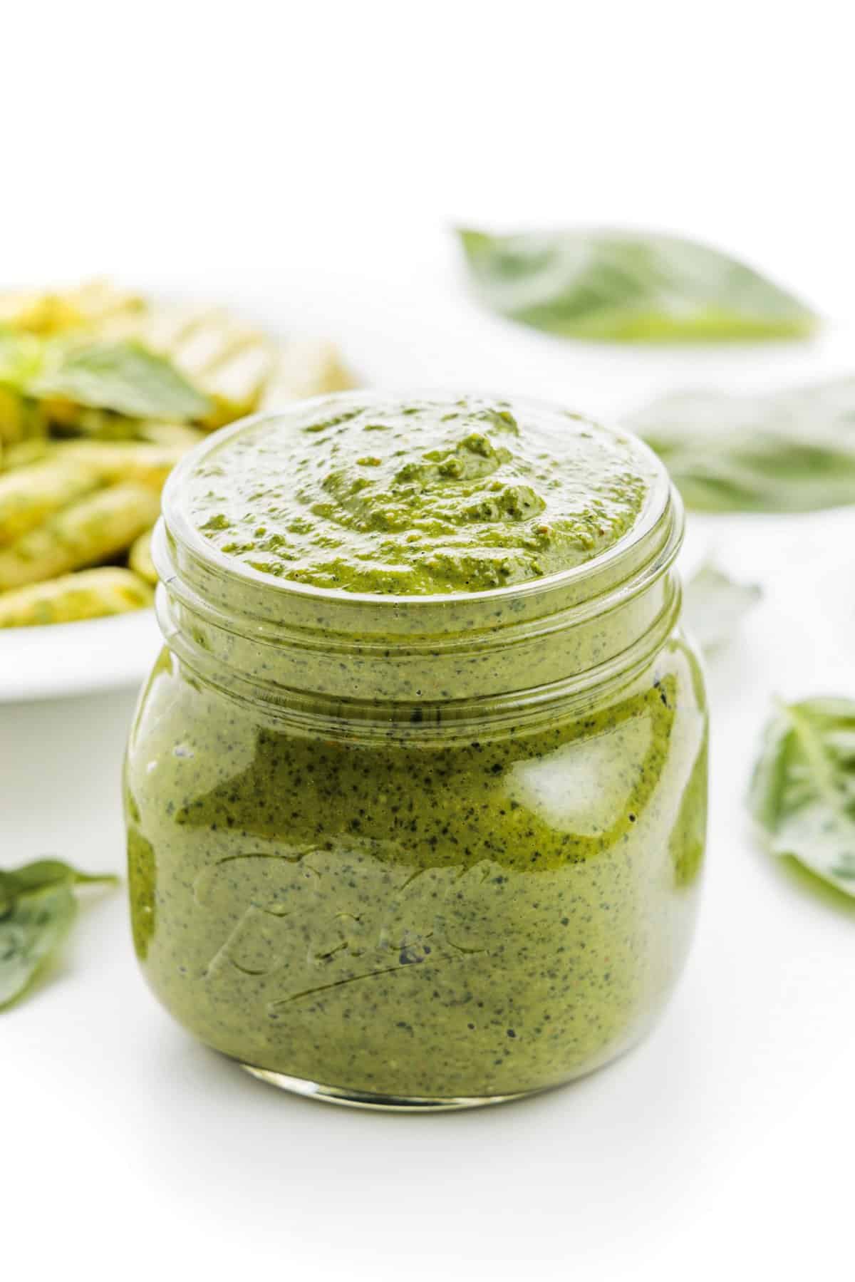 Basil pistachio pesto.