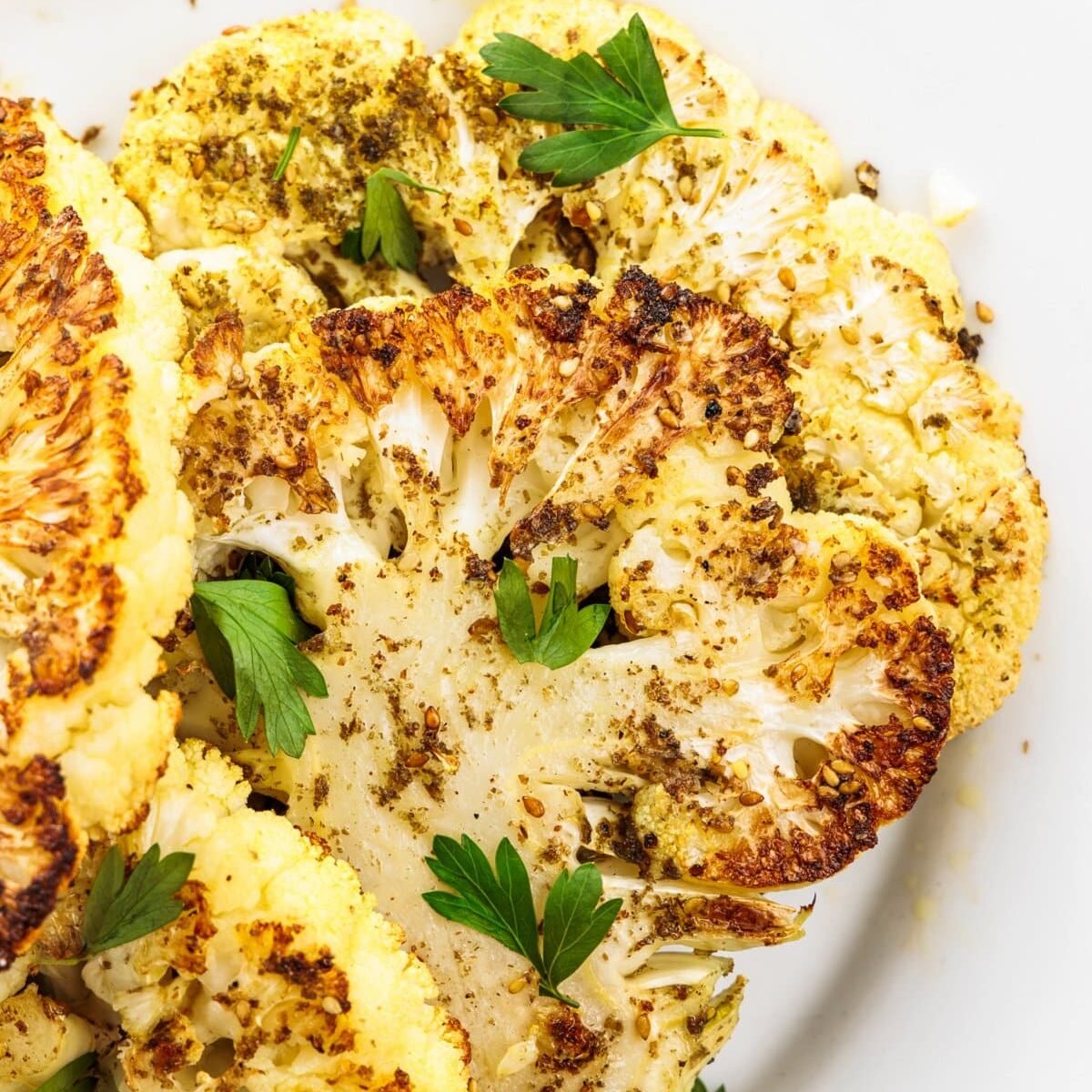 Za’atar Crusted Cauliflower Steaks