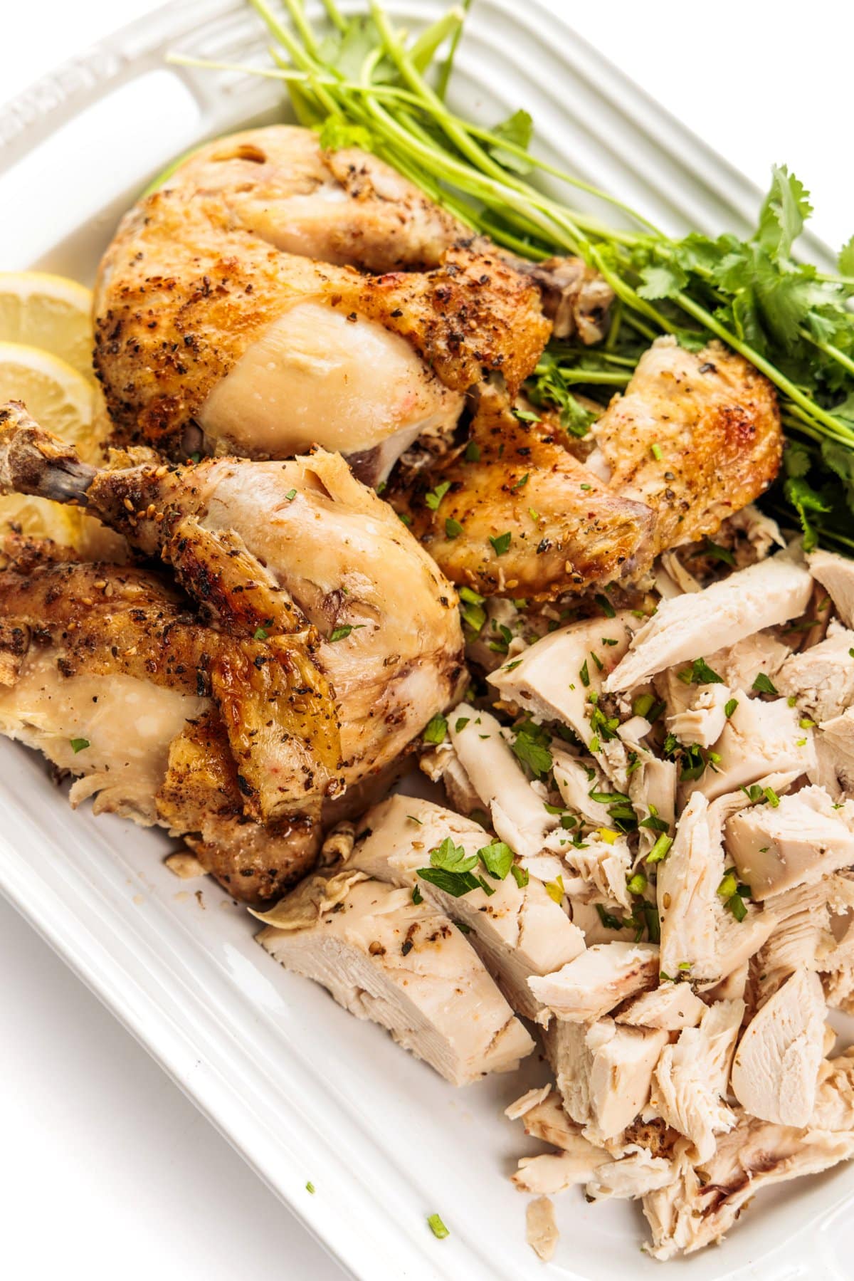 Slow cooker whole chicken.