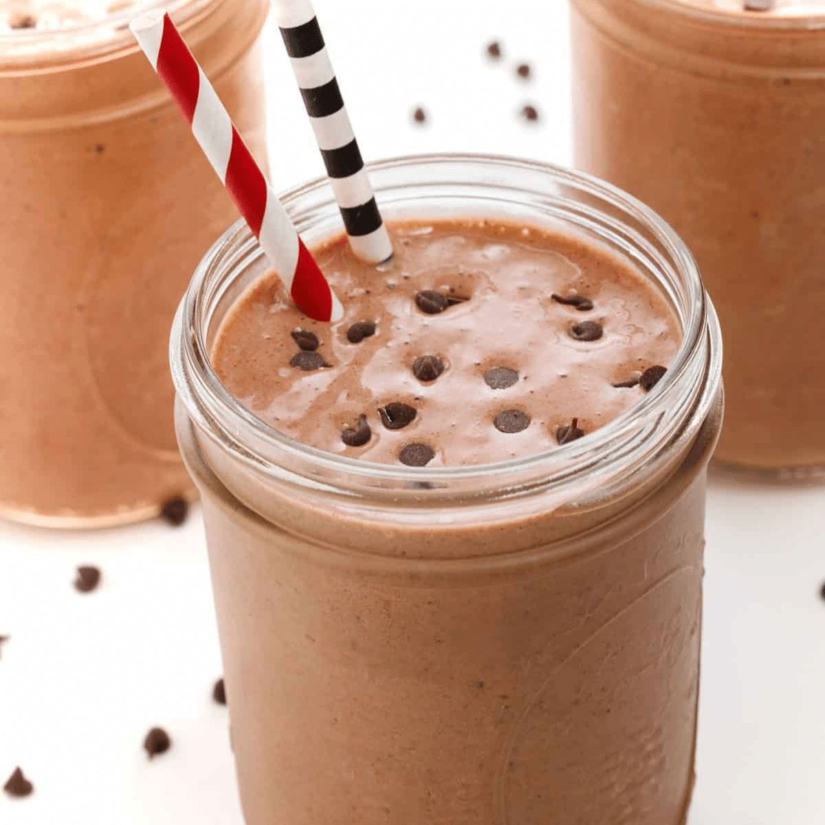 Chocolate Strawberry Protein Smoothie