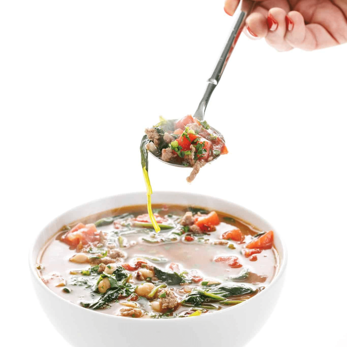 Lamb and Chickpea Stew with Spinach