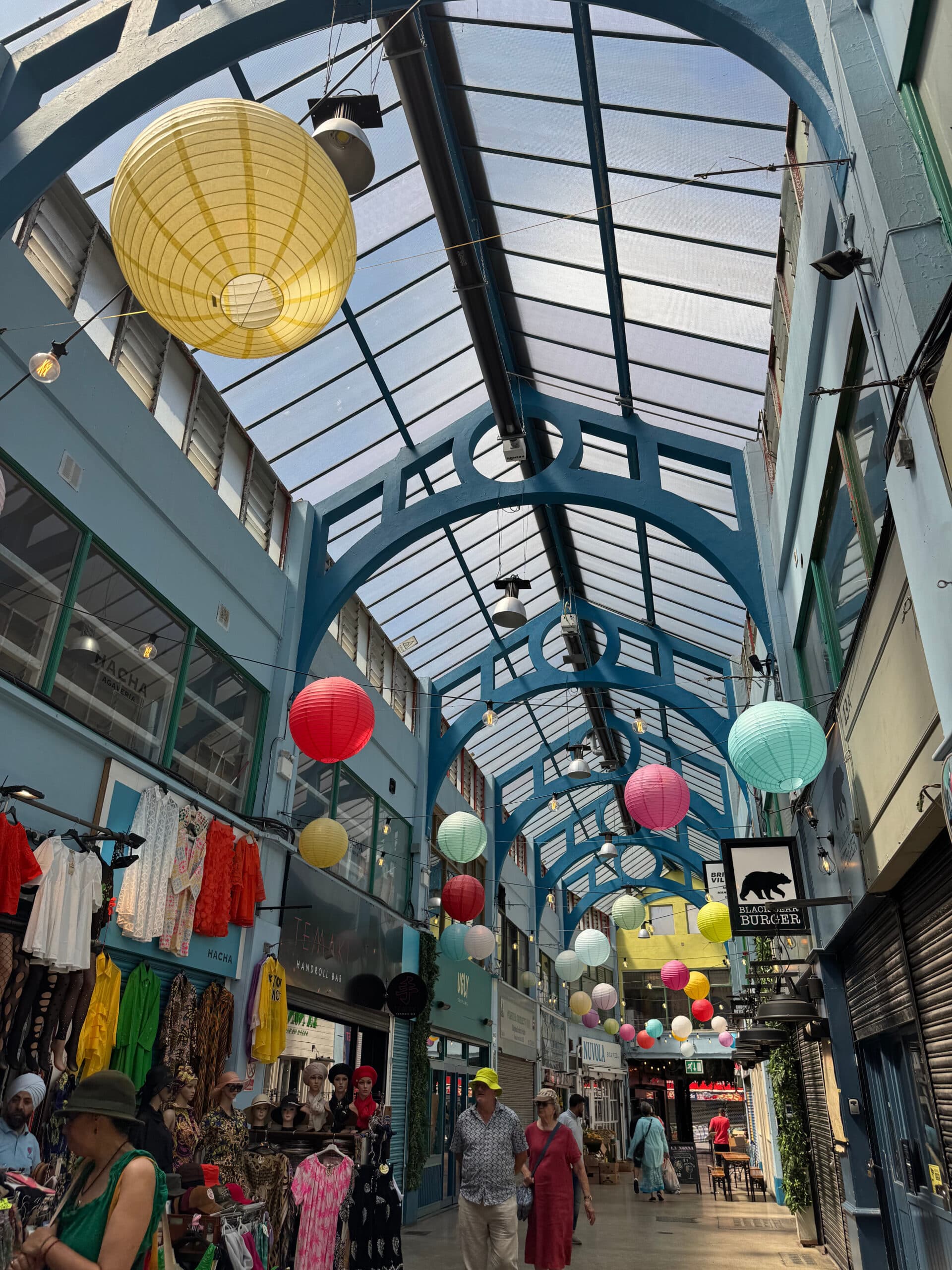 Brixton market in London.