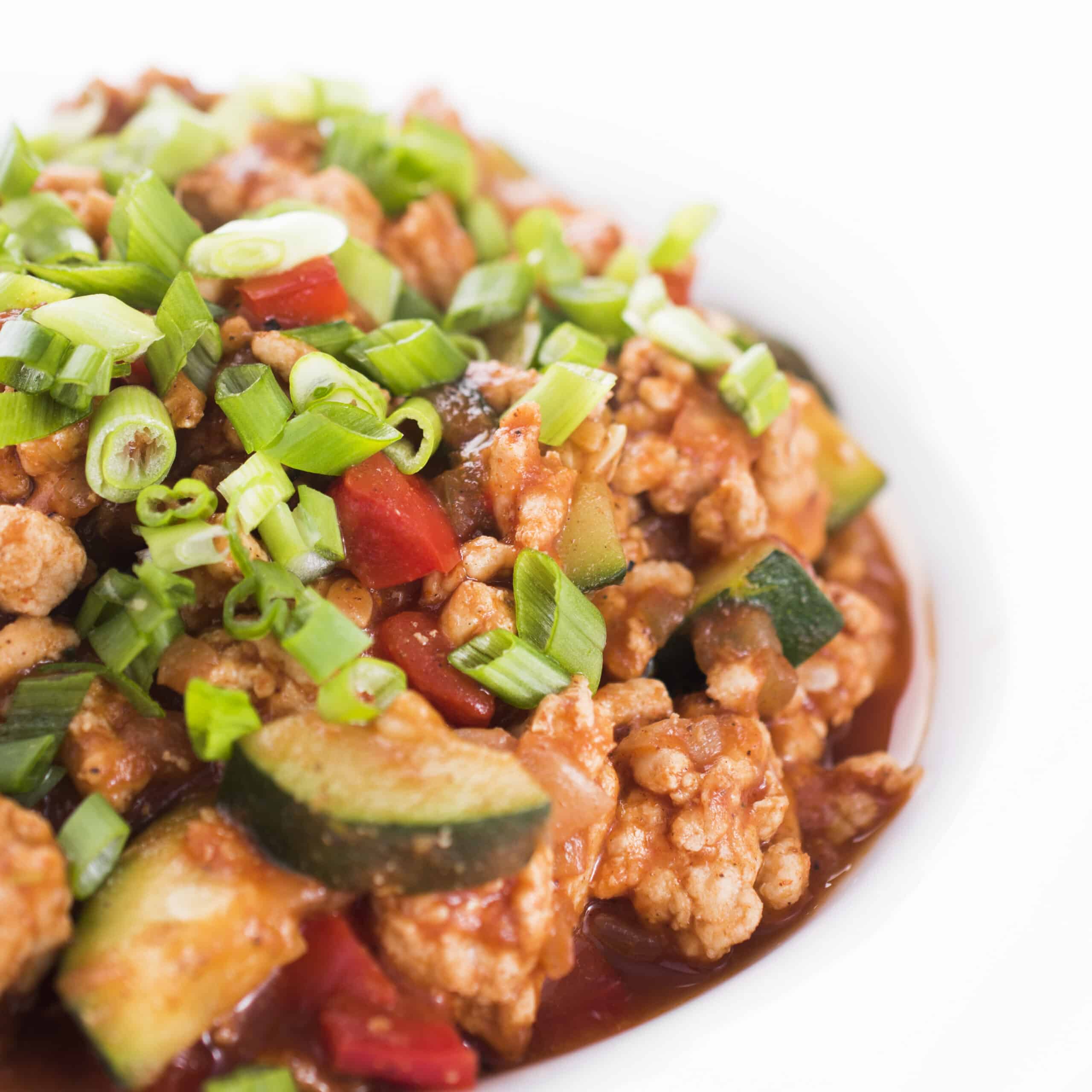 Ground Turkey and Zucchini with Indian Spices